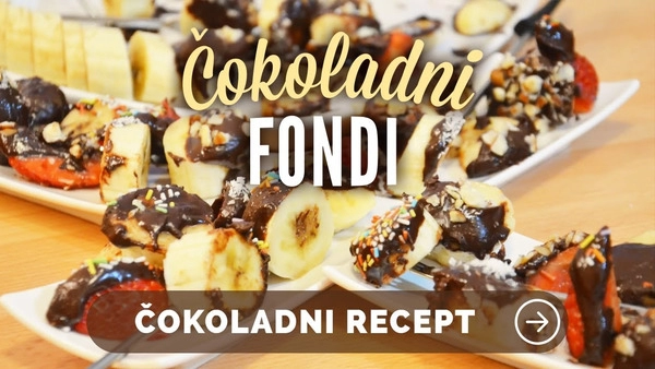cokoládové fondue (fondue)