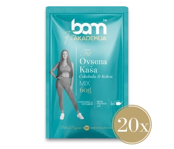 fit raňajky cokoláda a kokos 18 ks