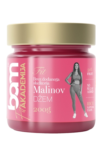 Malinový džem, bez pridaného cukru, 200 g