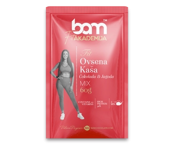 ovsené vlocky cokoláda a jahoda 60 g