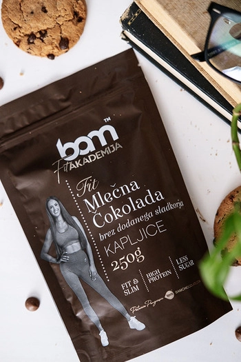 Mliečne čokoládové kvapky, bez pridaného cukru, 250 g