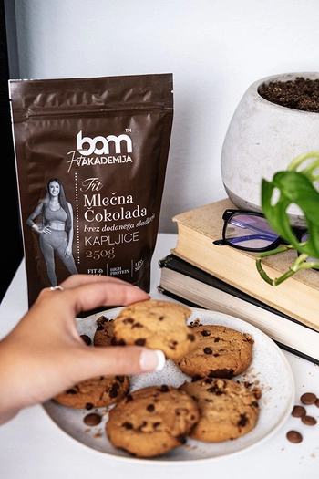 Mliečne čokoládové kvapky, bez pridaného cukru, 250 g