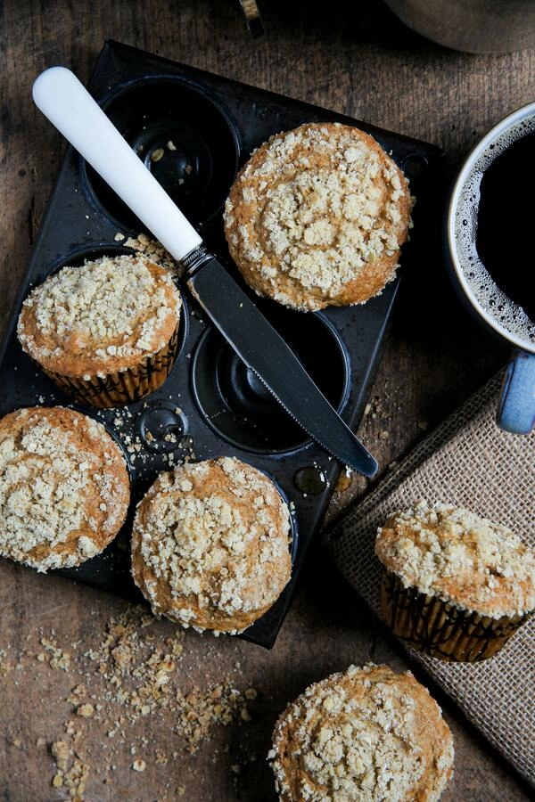 muffiny s jablkovou omrvinkou