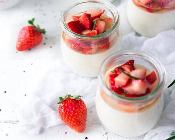 recept na panna cottu v pohári