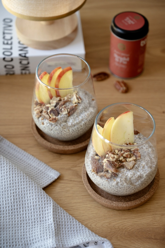 Jablkový chia puding